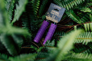 Lyne Cosmic Cactus Single Lock-on Grips -Purple