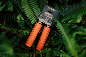 Lyne Cosmic Cactus Single Lock-on Grips -Orange