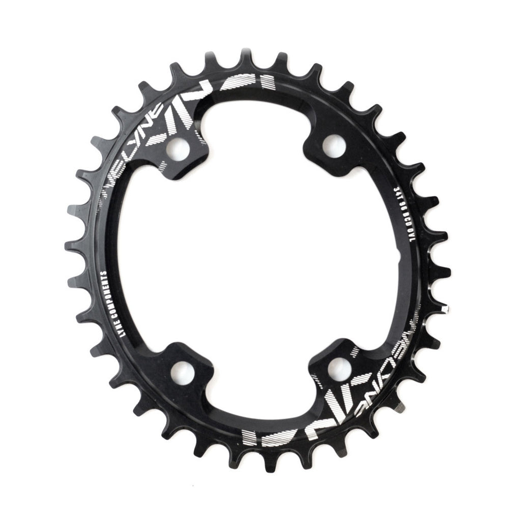 96 BCD Oval Chainring 34T – Lyne Components - Main Image