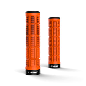 Lyne Cosmic Cactus Single Lock-on Grips -Orange