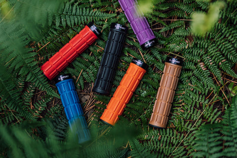 Lyne Cosmic Cactus Single Lock-on Grips -Purple